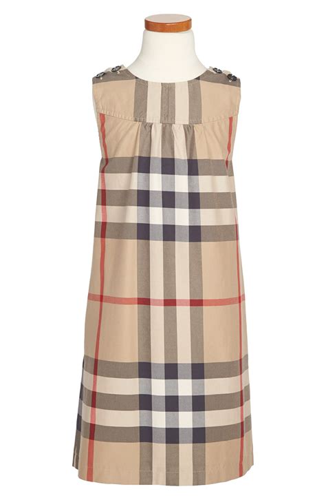 burberry print dress short|Burberry dress girls.